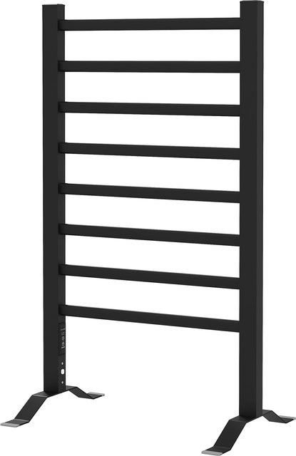 HOMCOM Elektrischer Handtuchwärmer aus Aluminiumlegierung mit 8 Stangen, Schwarz, H x B x T: 90 x 53 x 35 cm - Bild 1