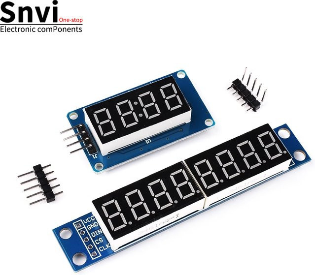Snvi TM1637 4 Bits MAX7219 8-Bit Digital-LED-Anzeigemodul 7 Segment 0,36 Zoll Uhr mit roter Anode und vier seriellen Treibern - Bild 1