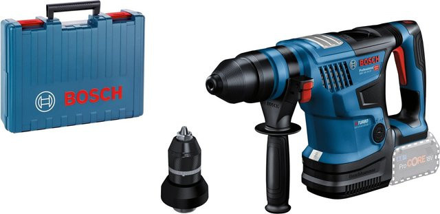 Bosch Professional Akku-Bohrhammer GBH 18V-34 CF Solo, 18 V, SDS-plus, 5,8 Joule, Blau/Schwarz/Rot - Bild 1