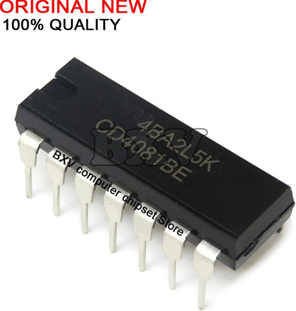10 Stück CD4093BE HCF4093BE CD4093 DIP-14 Logik-IC Set in Schwarz - Bild 1