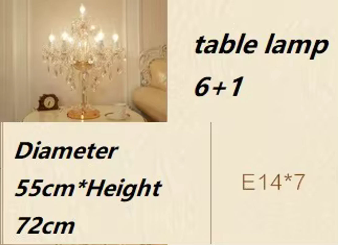 Moderne LED Kristall Tischlampe von AL.HaffaR in Transparent für Schlafzimmer und Wohnzimmer - Bild 3