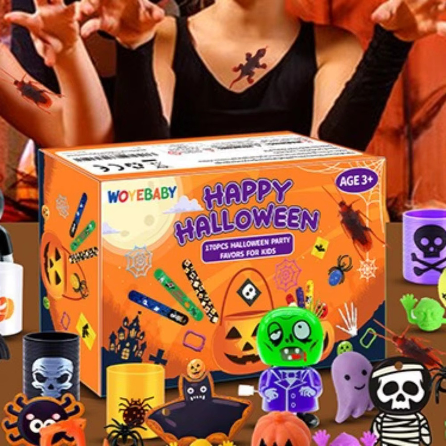 228-teiliges Halloween-Party-Set mit bunten Kunststoff-Geschenken für Kinder und Karnevalsparty-Auszeichnungen - Bild 4