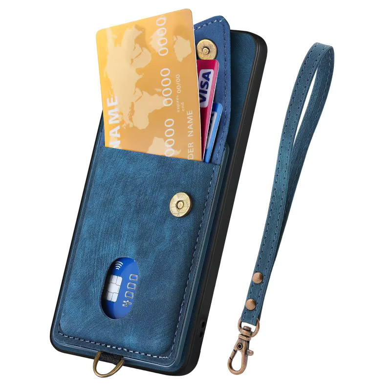 Xiaomi 17 Ultra Flip Wallet Handyhülle aus PU-Leder in Schwarz mit Kartenhalter, Magnetischem Schlüsselband und Linsenschutz - Bild 3