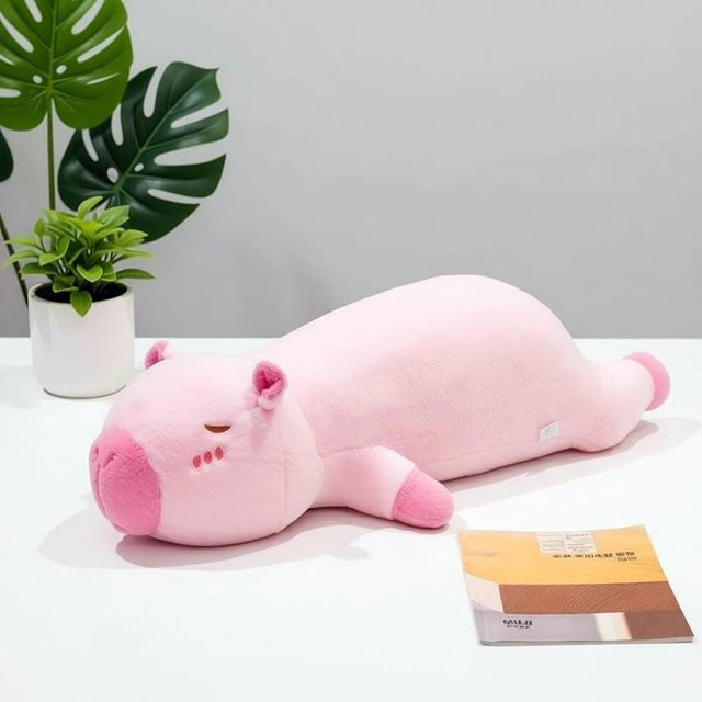 Yiran Health & Beauty Capybara Langes Kissen, Plüschtier, ab 14 Jahren - Bild 1
