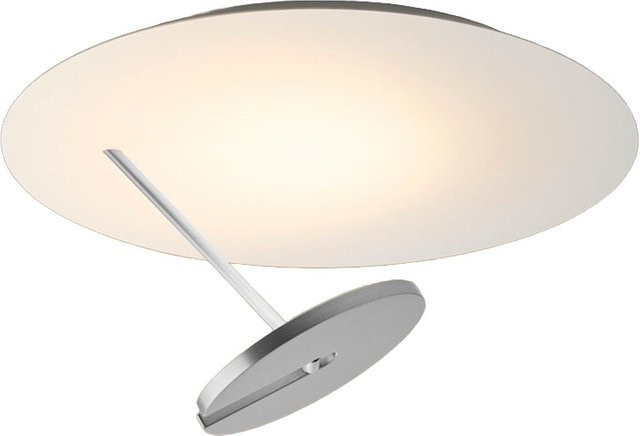 Holtkötter SuperNova Disc LED-Deckenleuchte aus Aluminium in Weiß, rund, dimmbar mit dim2warm (2200K - 2850K), Durchmesser: 46 cm, Höhe: 1 cm - Bild 1