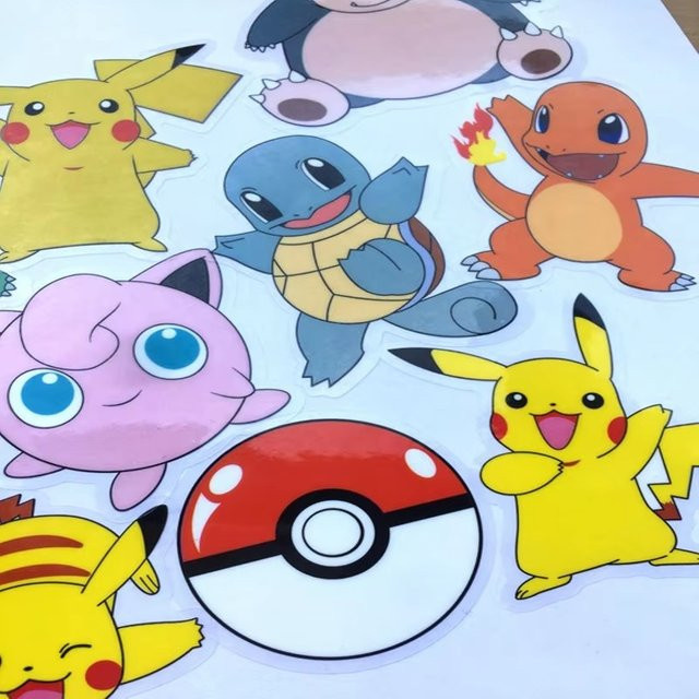 Bandai Kawaii Anime Pokemon Aufkleber in Multicolour für Handyhülle, Laptop und Dekoration - Bild 1