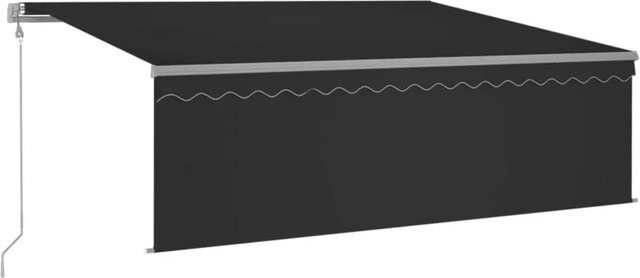vidaXL Automatische Markise mit Volant in Anthrazit, B/H: 400 x 300 cm - Bild 1