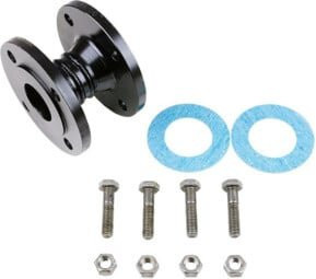 Grundfos Adapter DN 40 für Pumpe, Farbe Schwarz, Höhe: 11,8 cm, Durchmesser: 10,0 cm - Bild 1