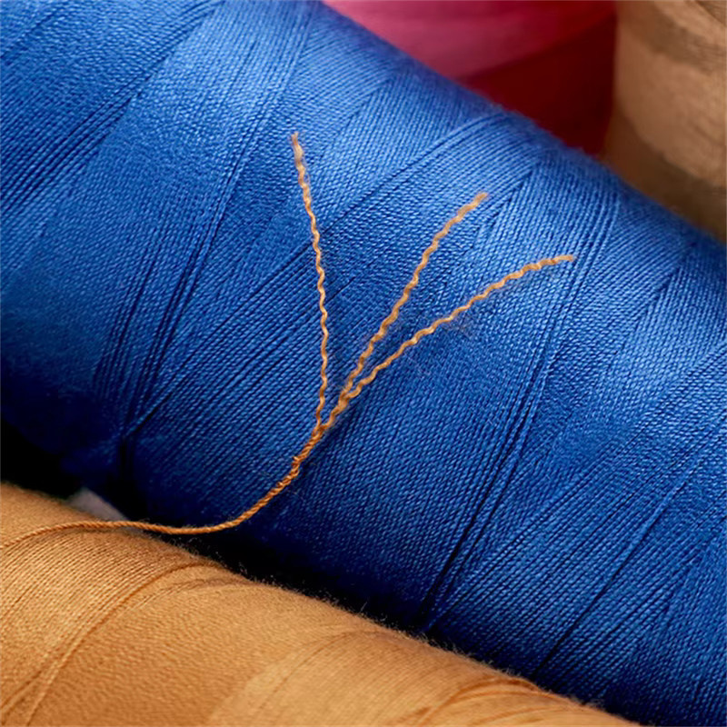 Starkes Polyester-Nähgarn 203 für Polster, Jeans und Denim, 3000 Yard, Gelb und Mehrfarbig - Bild 3