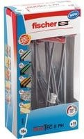 Fischer DUOTEC Kippdübel S PH aus Nylon für Gipskarton, Durchmesser: 10 mm, Länge: 50 mm, Grau - Bild 1