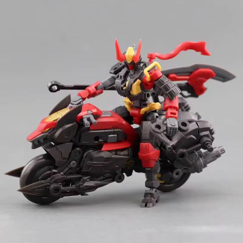 Bandai Shadow Wolf Panzerpuppe Actionfigur und Mecha Montagemodellbausatz mit Motorrad - Bild 2