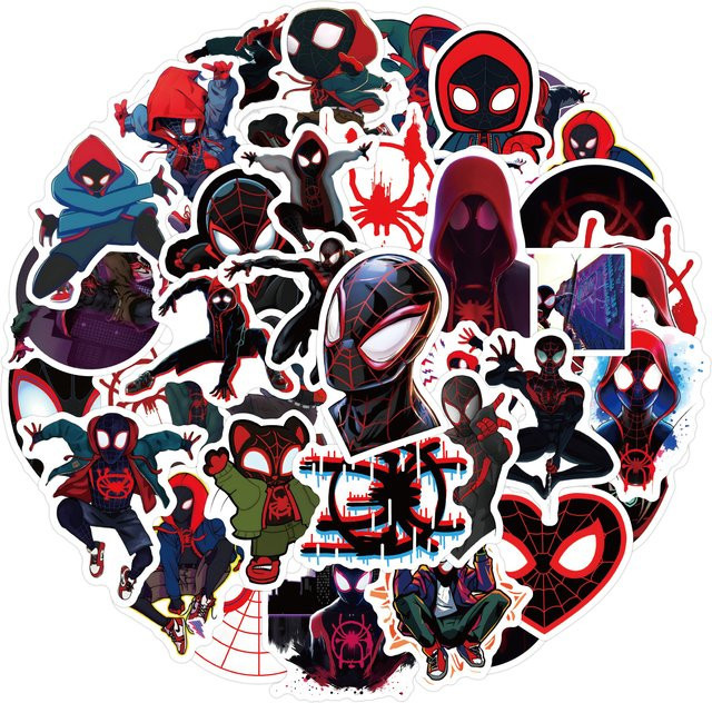 Bandai Spider-Man Wasserdichte Aufkleber für Notizbücher und Trinkbecher in Multicolour - Bild 1