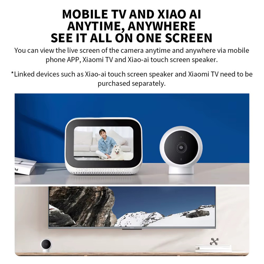 Xiaomi Smart IP Kamera 2K 1296P Full HD mit IR Nachtsicht und Weitwinkel in Weiß - Bild 3