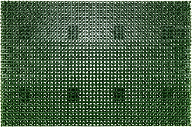 Grasmatte in Grün, B: 40 cm, L: 60 cm - Bild 1