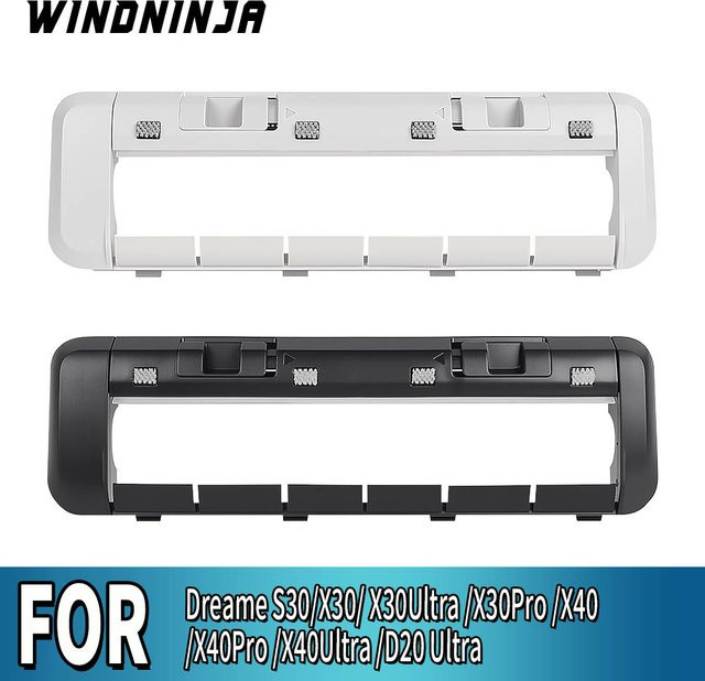 Gummi-Bürstenabdeckung für Dreame S30 X30 X30Ultra X30Pro X40 X40Pro X40Ultra D20 Ultra Saugroboter in Schwarz und Weiß - Bild 1