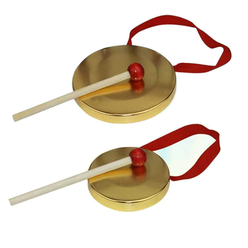 Causeway Volksmusikinstrument Gong mit Holzstab, Spielzeug - Bild 4