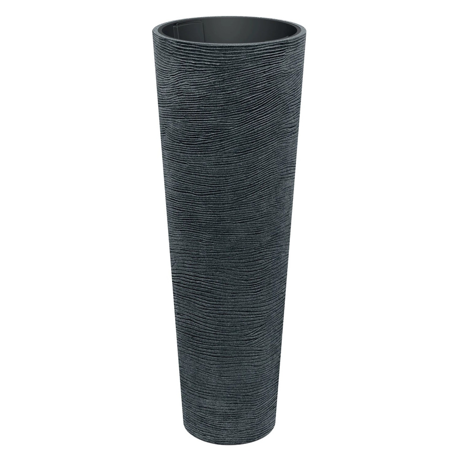 Prosperplast Blumentopf Tubra Schlank Hoch Anthrazit-Schwarz Höhe: 135 cm, Durchmesser: 48 cm - Bild 2