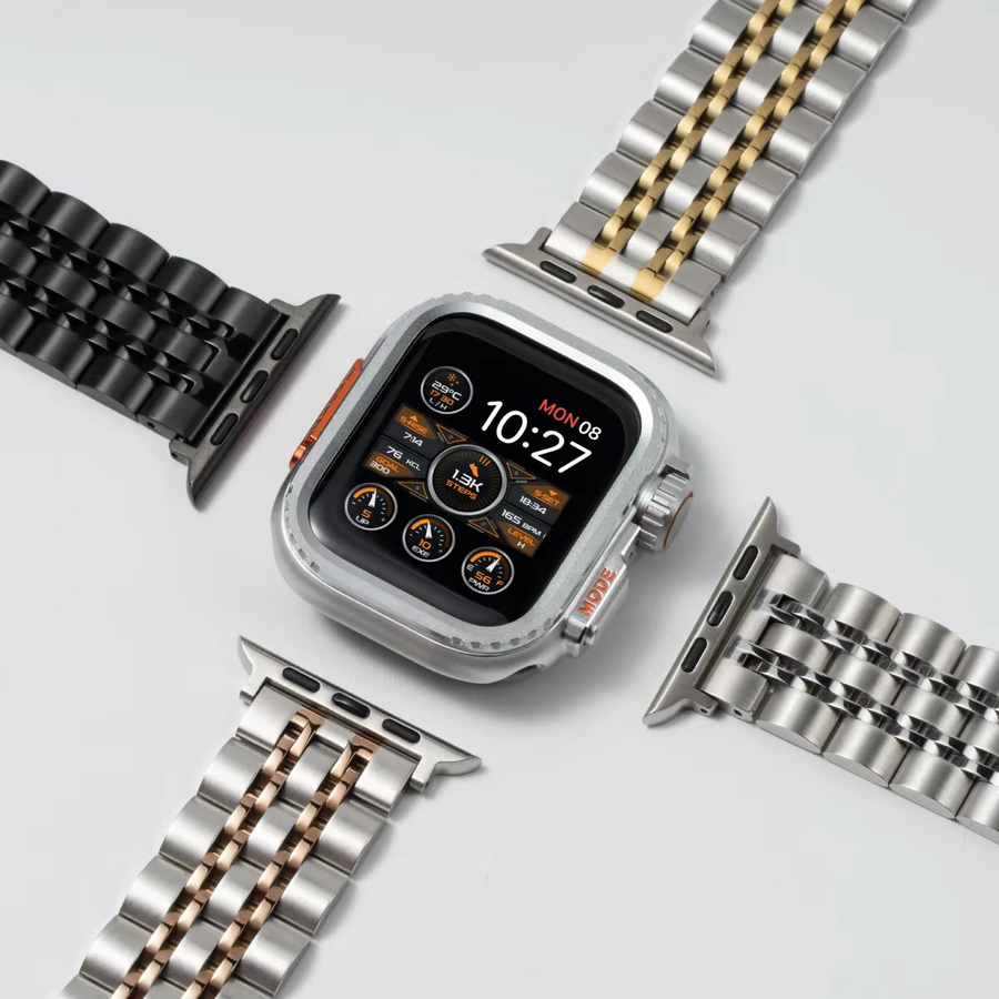 Geekthink Uhrenarmband Edelstahl, Silber - Bild 3