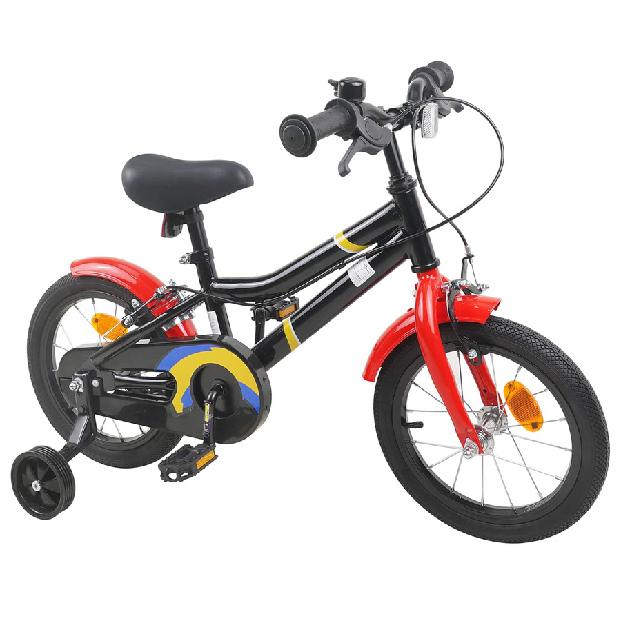 VD Home Furnishing Kinderfahrrad 12 Zoll Schwarz und Rot - Bild 4