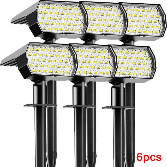 Leclstar Solar-Rasenleuchten für den Außenbereich mit 74 LED und Lichtsensor, Schwarz, B/T/H: 21,5 x 10,0 x 10,0 cm - Bild 1