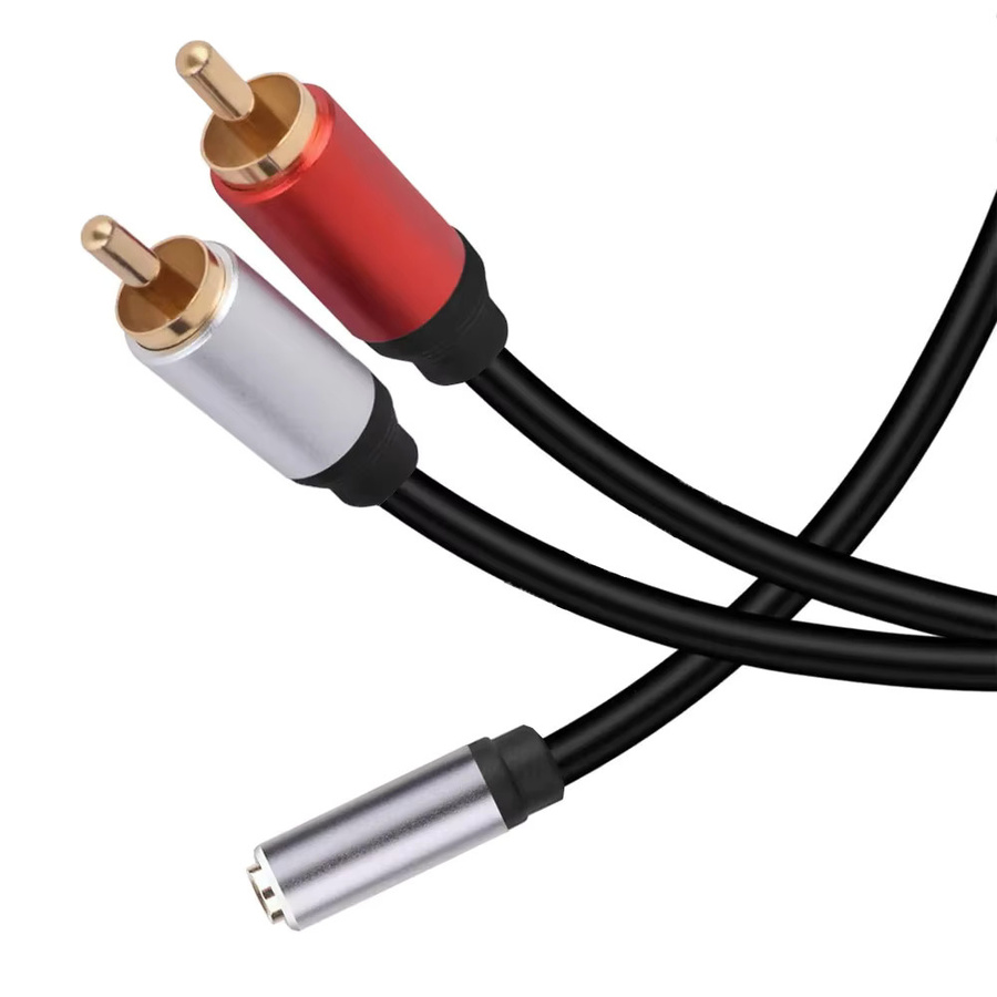 Stereo 3,5mm Klinke auf 2RCA Y-Adapter Audio Kabel für Computer, MP3, Telefon und Lautsprecher - Bild 3