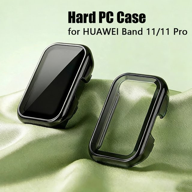 LCAPLE Uhrenzubehör Hülle für Huawei Band 11, Displayschutzfolie, Schwarz - Bild 1