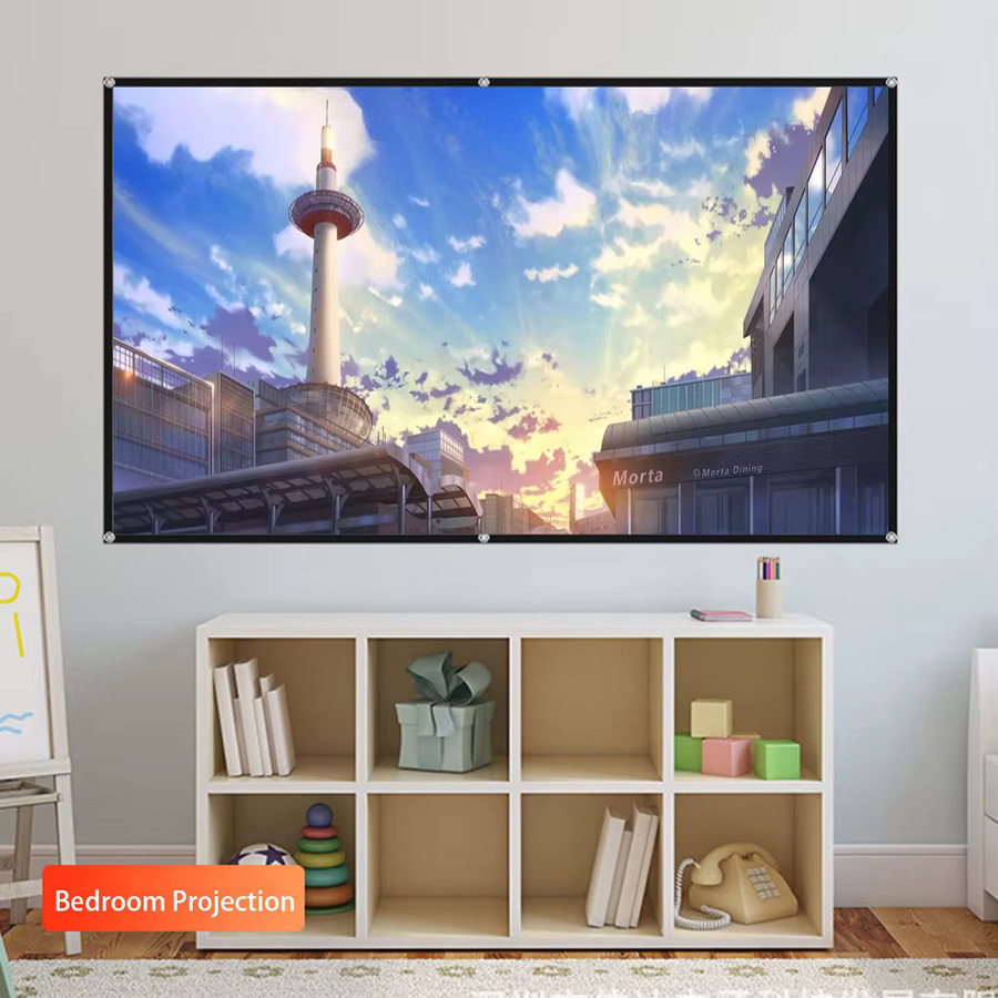 LEJIADA Faltbare Projektionswand für Heimkino, 152 bis 338 cm (60-133 Zoll) - Bild 2