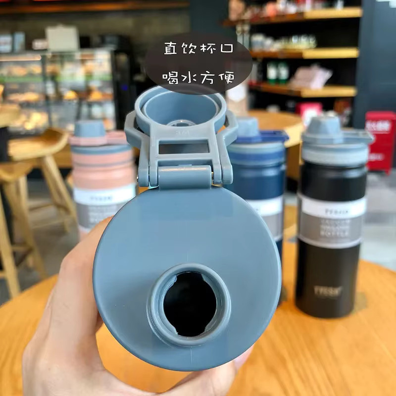 Tyeso Thermosflasche aus Edelstahl in Blau, 750 ml Isolierflasche für Wasser und Kaffee - Bild 5
