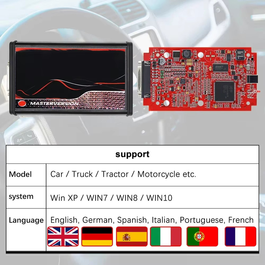 Murata Filter Online EU Red Kess V2 V5.017 2.80 KTAG 7.020 2.25 ITCARDIAG OBD2 ECU Chip Tuning Kit für Auto und LKW - Bild 4