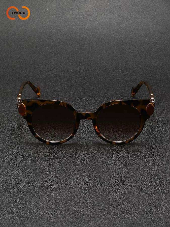 TWOOO Sonnenbrille Cat Eye, Vollrand, braun, Damen - Bild 4