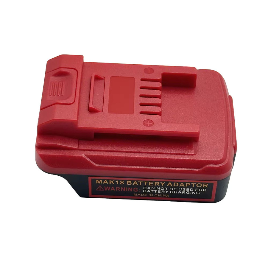 Akku-Adapter Konverter für Makita 18 V auf Einhell 18 V Li-Ionen-Akku in Rot - Bild 2