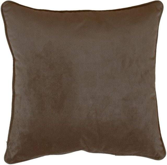 Svanefors Kissenhülle Estelle aus Velours in Braun, B/L: 45 x 45 cm - Bild 1