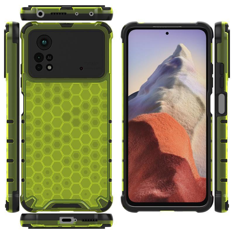 Stoßfeste Rüstungs-Hülle für Xiaomi Poco X4 Pro 5G, Transparent - Bild 3