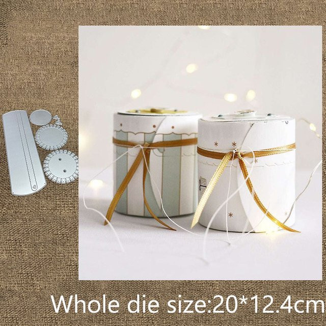 XLDesign Metall Stanzform Zylinder für Bastelarbeiten und Scrapbooking in Silber - Bild 1