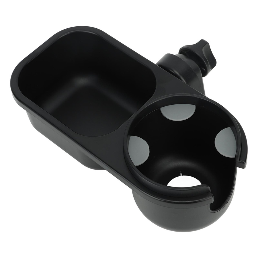 TOMTOP JMS 2 in 1 Kinderwagen Snackhalter und Snackfänger aus Silikon in Schwarz - Bild 2