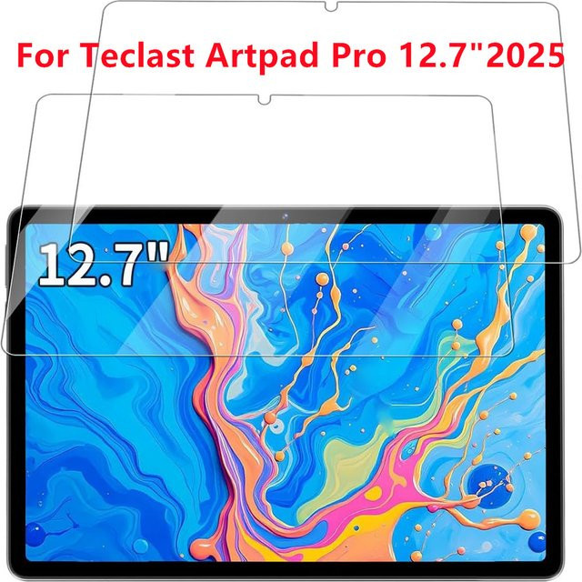 2er-Pack Teclast Artpad Pro 12,7 Zoll Displayschutzfolie aus 9H gehärtetem Glas, transparent und kratzfest - Bild 1