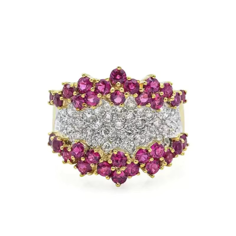 Huitan Damenring, Gold, Zirkonia - Bild 2