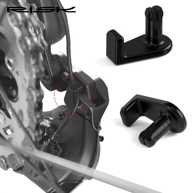 RISK Rennrad SD300 Schaltwerk Di2 E-Rohr Organizer mit Clip und Ladekabel Adapter in Schwarz und Orange - Bild 1