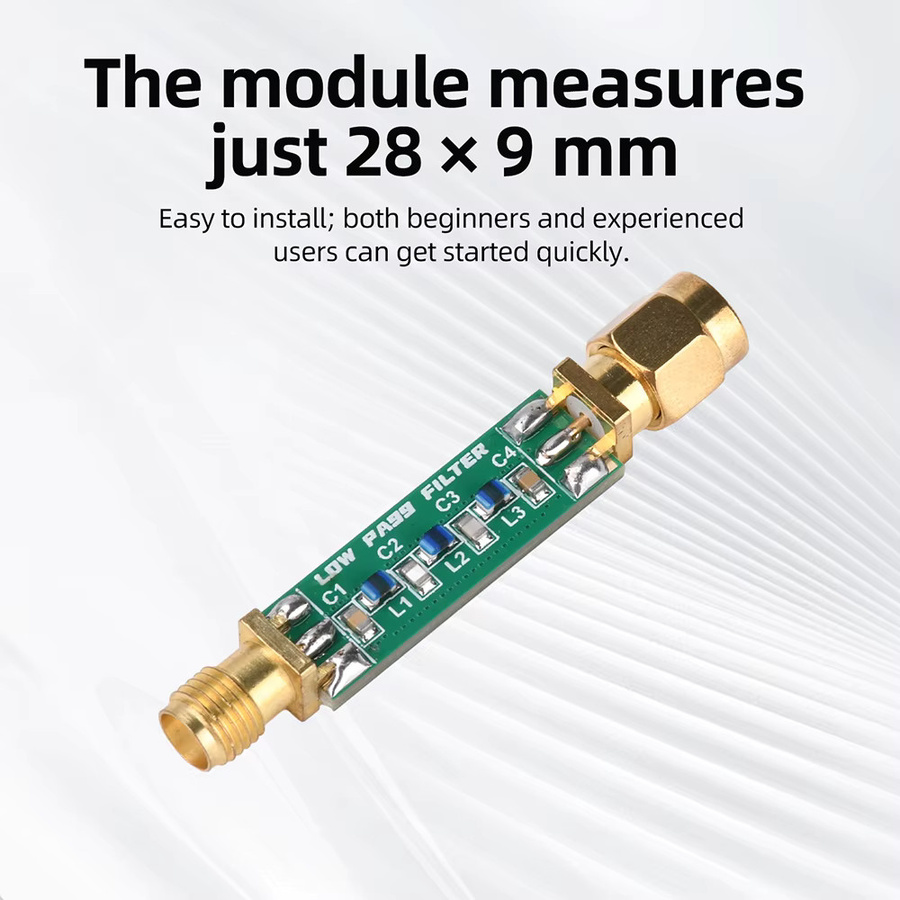 Aideepen 30MHz LPF Tiefpassfilter-Modul in Grün für klaren AM-Kurzwellen-Radioempfang mit verbessertem SNR - Bild 2