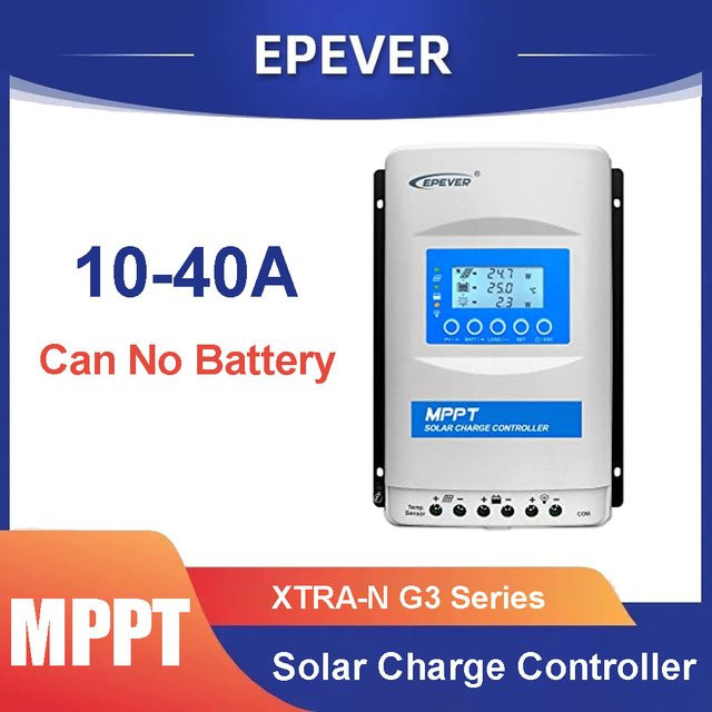 EPEVER XTRANG MPPT Solarregler für 12V 24V 48V Systeme mit Unterstützung für Lithium-Batterien und PV-Panels 60/100/150V in Weiß - Bild 1