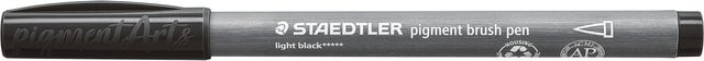Staedtler Pigment Brush Pen in Hellschwarz - Bild 1