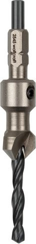 Wolfcraft Vorbohrer mit 1/4 Zoll Sechskant in Schwarz und Silber, Durchmesser 4,5 bis 12 mm - Bild 1