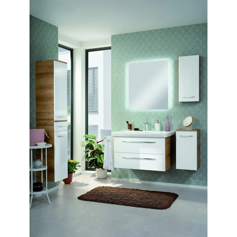 Fackelmann Waschtischunterschrank Milano in Weiss, Breite: 80 cm, Höhe: 49,2 cm, Tiefe: 47,6 cm - Bild 2