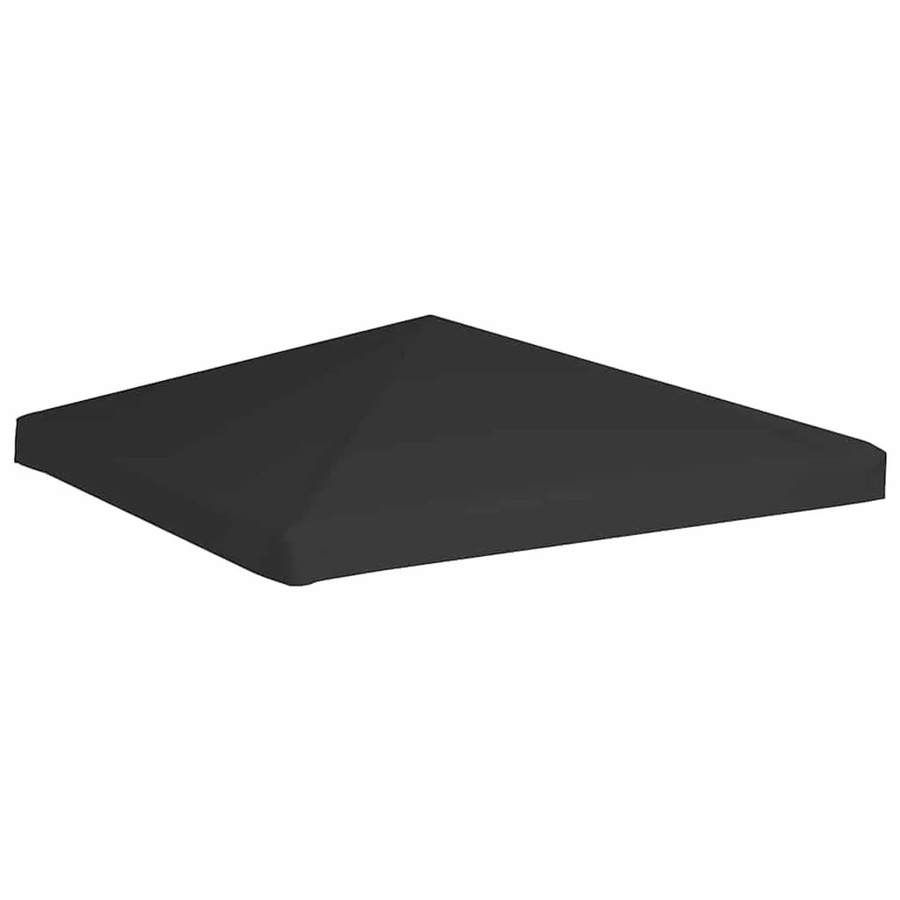 vidaXL Pavillon Schwarz aus Polyester mit 3x3 m Grundfläche - Bild 2