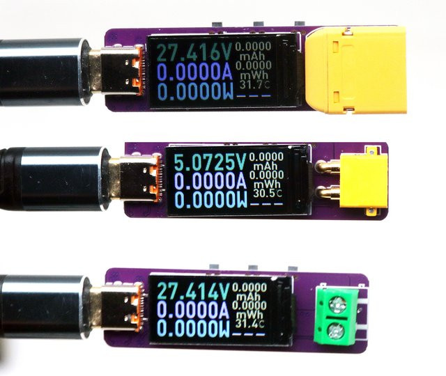 Dykbcells PD3.1 USB Type-C PD Decoy mit Spannung und Leistungsanzeige für Schnellladegeräte 5V bis 28V in Multicolour - Bild 1