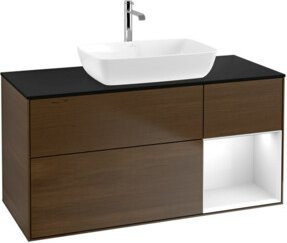 V&B Waschtischunterschrank Finion Wandbeleuchtung in Weiß lackiert, Breite: 120 cm, Tiefe: 50,1 cm, Höhe: 50,1 cm - Bild 1