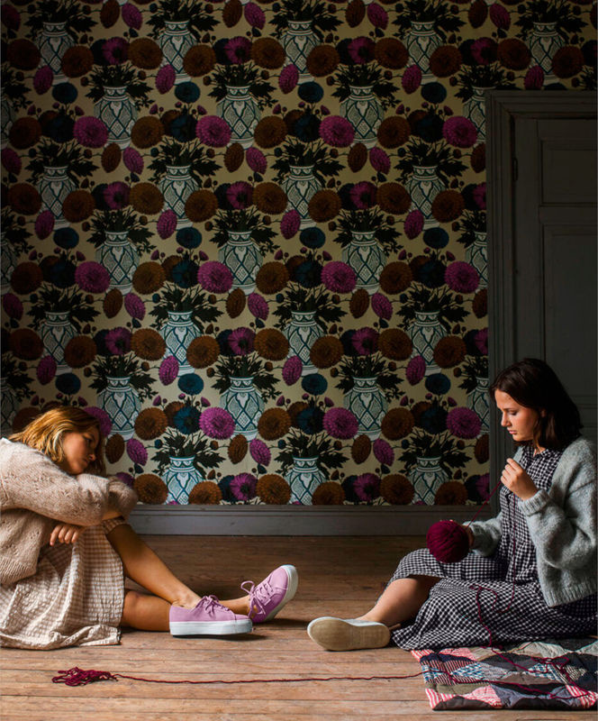 Studio Lisa Bengtsson Tapete Habibi in Pink mit floralem und botanischem Design - Bild 2