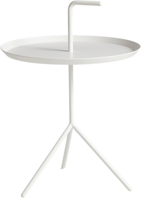 HAY Dlm Beistelltisch XL in Weiß aus pulverbeschichtetem Stahl für Haus, Garten und Außenbereich - Bild 1
