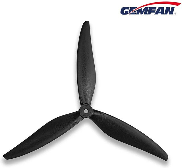 Gemfan Cinelifter 3-Blatt-Propeller für FPV Multirotor Drohnen in Schwarz - Bild 1