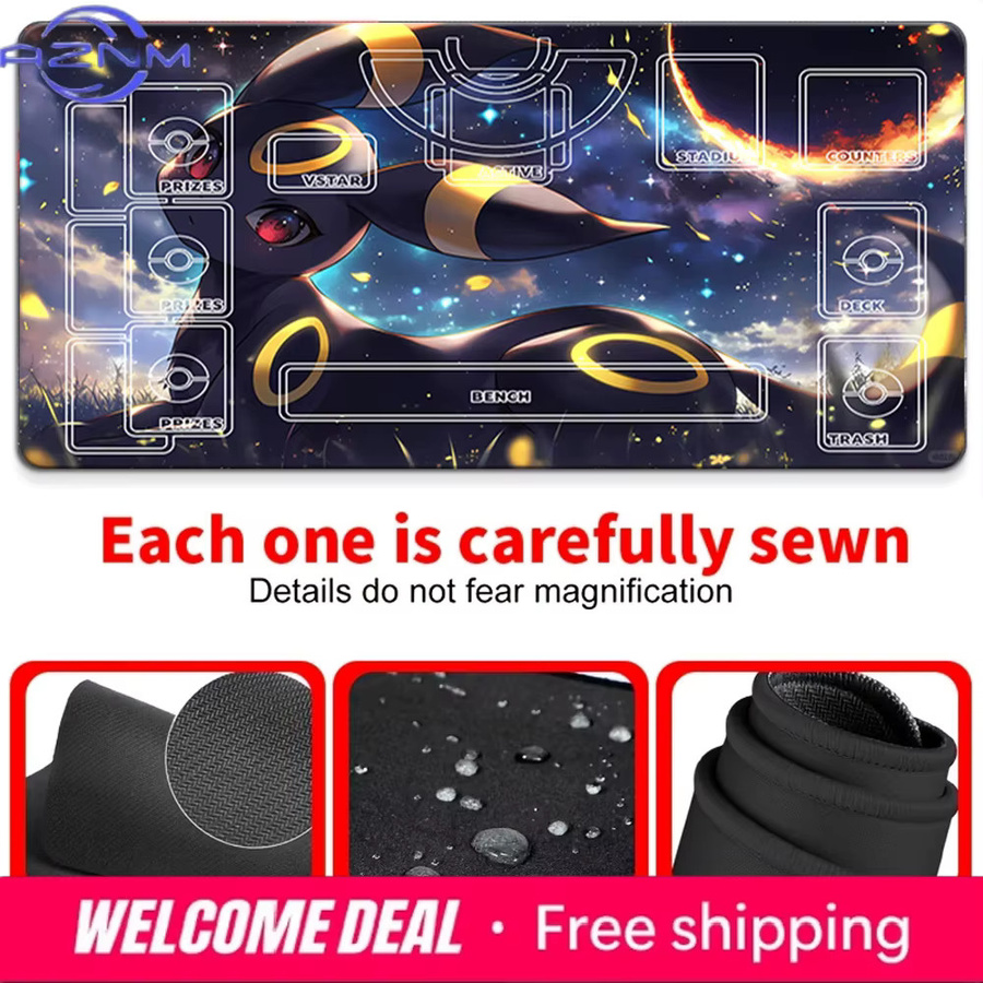 Potdemiel Starry Night Umbreon Pokemon TCG Spielmatte, rutschfest - Bild 4
